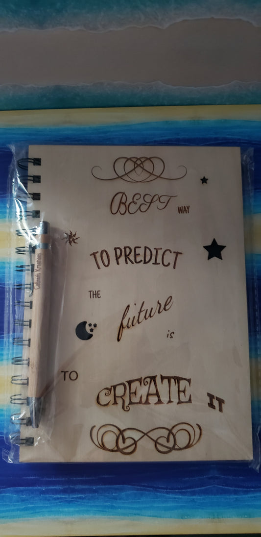 Wood cover Journals with pen
