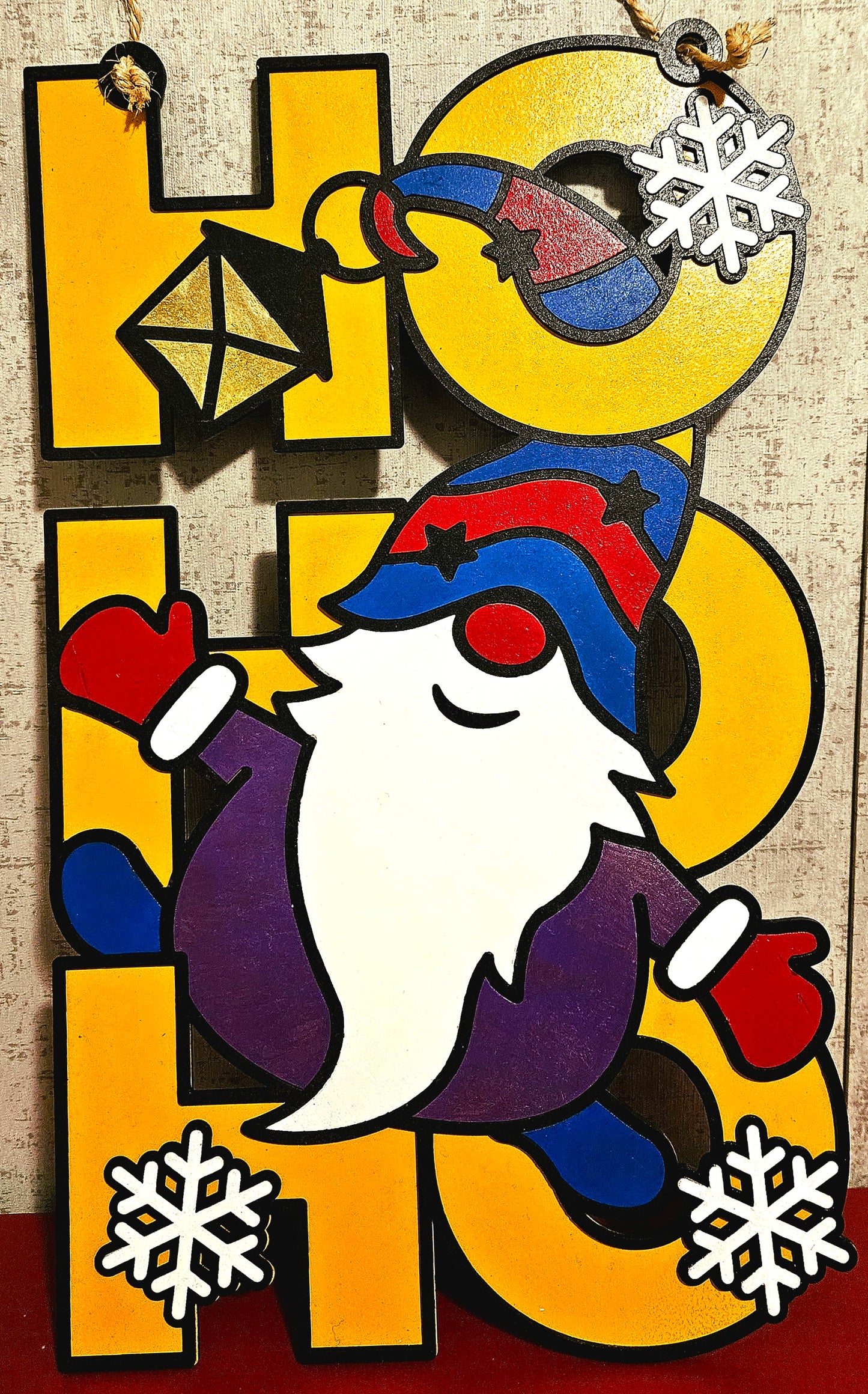 Ho Ho Ho Summer Santa, Flamingo or Gnome 18" Tall